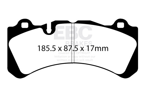 EBC Front Bluestuff NDX Pads for Volvo S60 Mk2 Polestar 2.0 T & SC 367BHP 2017 DP5071NDX