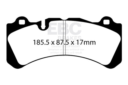 EBC Front Bluestuff NDX Pads for Volvo S60 Mk2 Polestar 2.0 T & SC 367BHP 2017 DP5071NDX