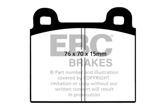 EBC Front Greenstuff Pads for Alfa Romeo Spider 2.0 BHP 1990 DP2103