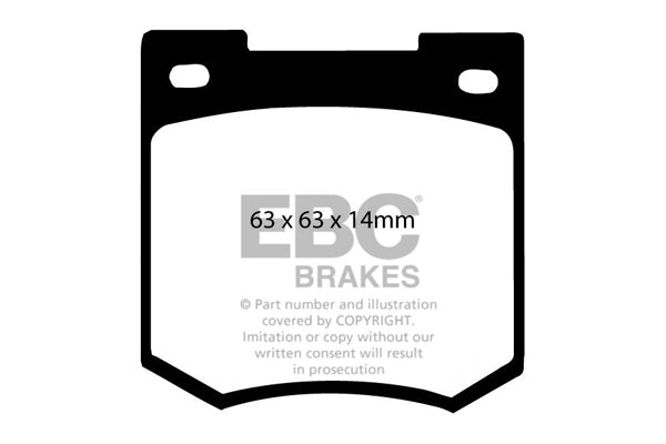 EBC Front Greenstuff Pads for Vauxhall Viva 1.8 BHP 2019 DP2106