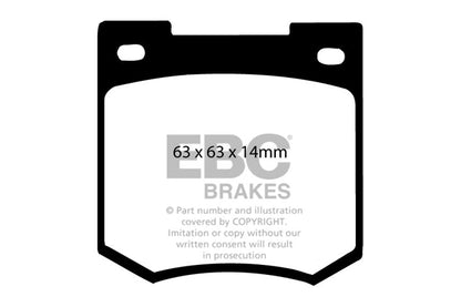 EBC Front Greenstuff Pads for Vauxhall Viva 1.8 BHP 2019 DP2106