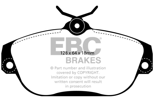 EBC Front Yellowstuff Pads for Volvo 740 2.0 BHP 1990 DP41095R