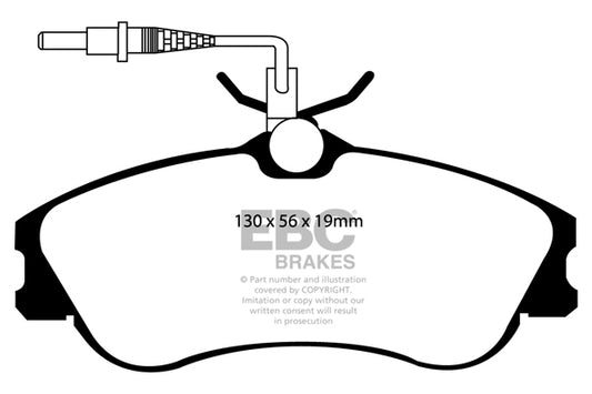 EBC Front Yellowstuff Pads for Citroen Berlingo Multispace 1.4 BHP 1999 DP41104R