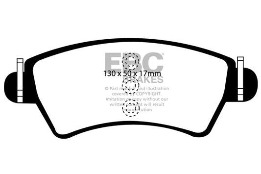 EBC Front Greenstuff Pads for Citroen Xsara 1.8 BHP 1998 DP21234