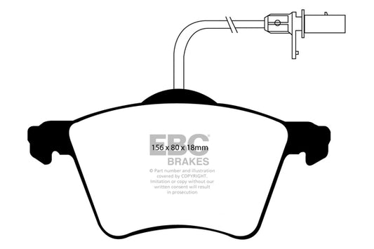EBC Front Greenstuff Pads for Ford Galaxy Mk1 2.0 BHP 2001 DP21368