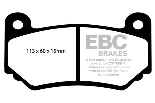 EBC Front Yellowstuff Pads for Ariel Atom 4 2.0 T 321BHP 2019 DP41377R