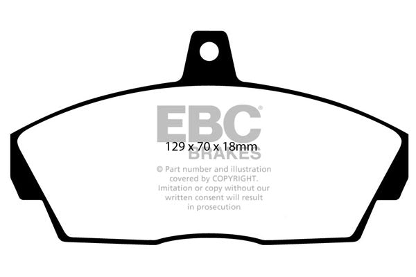 EBC Front Greenstuff Pads for Land Rover Freelander 1.8 BHP 1997 DP61415