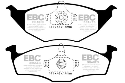 EBC Ultimax Front Brake Pads DP1433