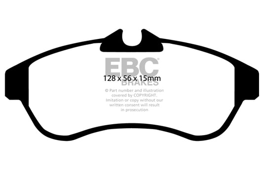 EBC Front Yellowstuff Pads for Citroen C2 1.4 75BHP 2003 DP41435R