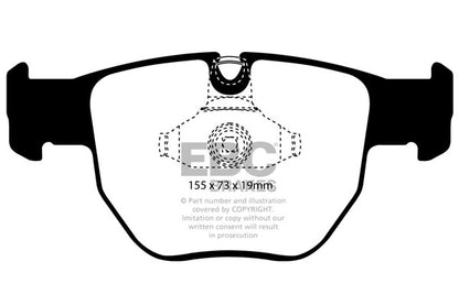 EBC Front Greenstuff Pads for Land Rover Range Rover L322 4.4 BHP 2002 DP61463