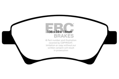 EBC Ultimax Front Brake Pads DP1468