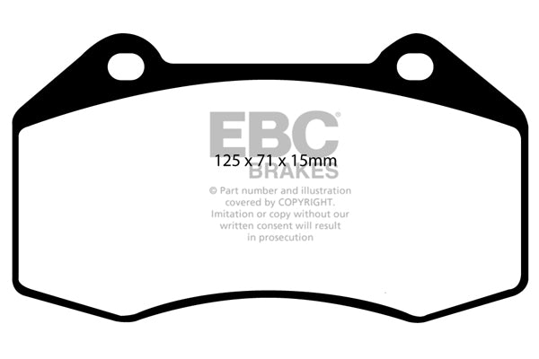 EBC Front Bluestuff NDX Pads for Alpine A110 1.8 T 252BHP 2017 DP51539NDX