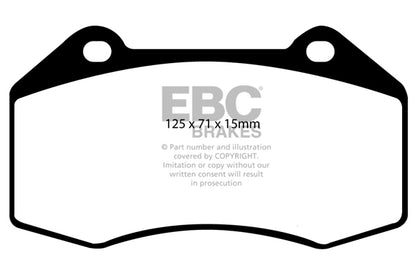 EBC Front Bluestuff NDX Pads for Alpine A110 1.8 T 252BHP 2017 DP51539NDX