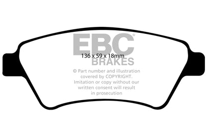 EBC Ultimax Front Brake Pads DP1569