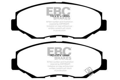 EBC Front Greenstuff Pads for Honda Element 2.4 BHP 2003 DP21655