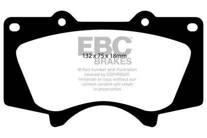 EBC Front Bluestuff NDX Pads for Lexus GX460 4.6 BHP 2010 DP51657NDX