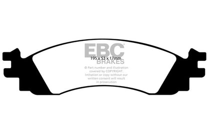 EBC Front Greenstuff Pads for Ford Explorer (USA) 4.0 BHP 2006 DP61767