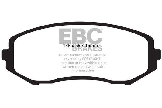 EBC Ultimax Front Brake Pads DP1818