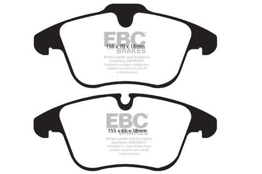 EBC Front Yellowstuff Pads for Jaguar SType 3.0 235BHP 2006 DP41911R