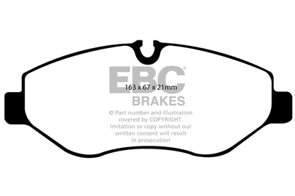 EBC Front Greenstuff Pads for Mercedes EQV EQV 300 Electric 204BHP 2020 DP61926