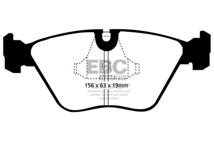 EBC Front Greenstuff Pads for BMW 5 Series (E34) 518 1.8 BHP 1990 DP2689