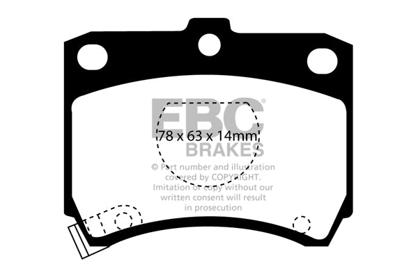 EBC Ultimax Front Brake Pads DP737