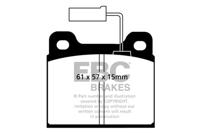 EBC Front Bluestuff NDX Pads for Alfa Romeo 75 1.6 BHP 1990 DP5104NDX