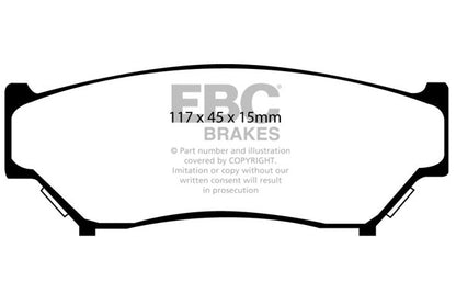 EBC Front Greenstuff Pads for Suzuki Escudo TD01W 1.6 BHP 1990 DP6979