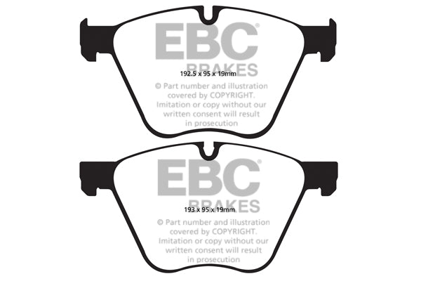 EBC Front Redstuff Pads for BMW 5 Series (GT F07) 550 4.4 Twin T BHP 2009 DP32007C