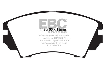 EBC Front Redstuff Pads for Opel Insignia 2.0 T 220BHP 2008 DP32014C