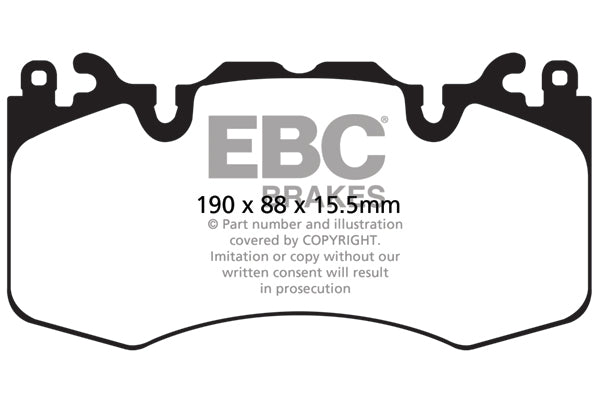 EBC Front Bluestuff NDX Pads for Land Rover Defender 90 L663 2.0 T 300BHP 2020 DP52064NDX