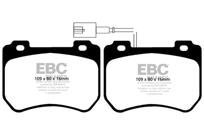 EBC Front Yellowstuff Pads for Alfa Romeo 159 1.8 140BHP 2008 DP42074R