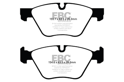 EBC Front Greenstuff Pads for BMW X1 (E84) 2.0 18 150BHP 2010 DP62077
