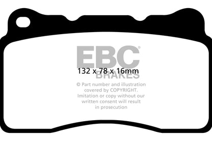 EBC Front Bluestuff NDX Pads for Opel Astra (J) OPC 2.0 T 276BHP 2012 DP52093NDX