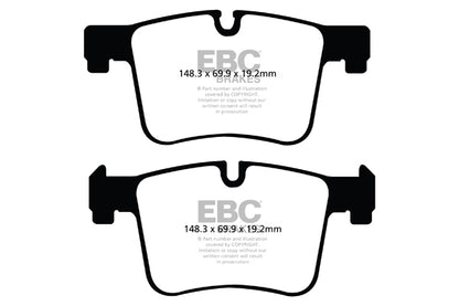 EBC Front Yellowstuff Pads for BMW 1 Series (F20) 125 2.0 TD BHP 2011 DP42105R