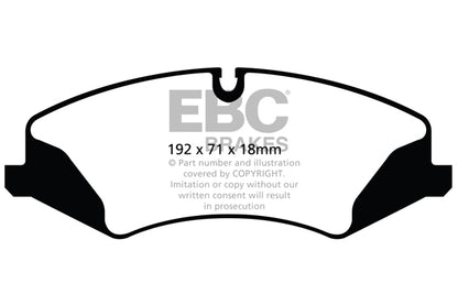 EBC Front Greenstuff Pads for Land Rover Discovery 4 3.0 SC 340BHP 2014 DP62123