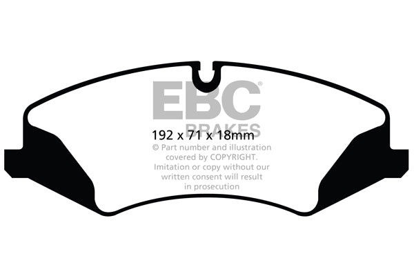 EBC Front Yellowstuff Pads for Land Rover Discovery 4 3.0 SC 340BHP 2014 DP42123R