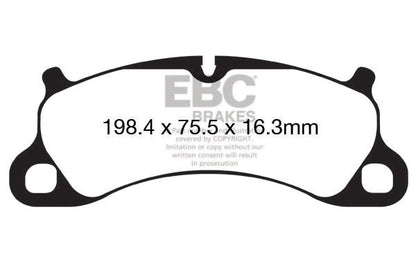 EBC Front Bluestuff NDX Pads for Porsche 911 (991) Carrera S 3.8 400BHP 2011 DP52144NDX