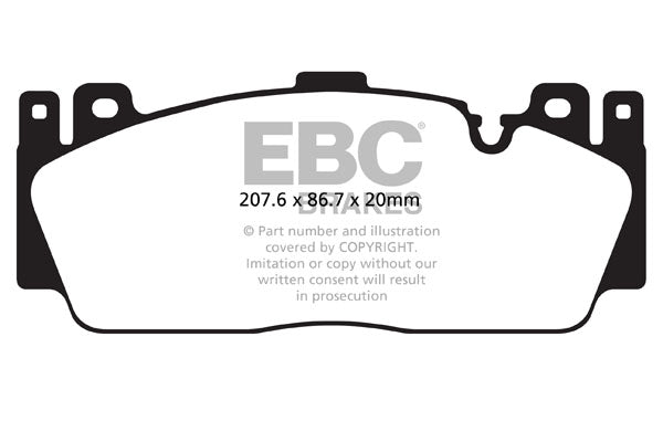 EBC Front Bluestuff NDX Pads for BMW M2 Competition F87 3.0 Twin T 411BHP 2018 DP52148NDX