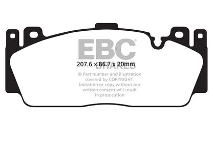 EBC Front Bluestuff NDX Pads for BMW M2 Competition F87 3.0 Twin T 411BHP 2018 DP52148NDX