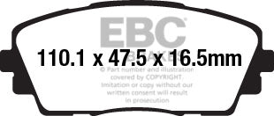 EBC Ultimax Front Brake Pads DPX2163