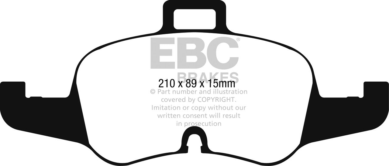 EBC Front Bluestuff NDX Pads for Audi TTS quattro 8S 2.0 T 310BHP 2015 DP52256NDX