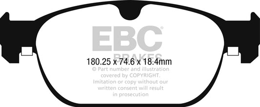 EBC Front Redstuff Pads for Volvo S90 T4 2.0 T 190BHP 2017 DP32260C