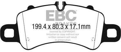 EBC Front Bluestuff NDX Pads for Porsche 718 Spyder (982) 4.0 420BHP 2019 DP52307NDX