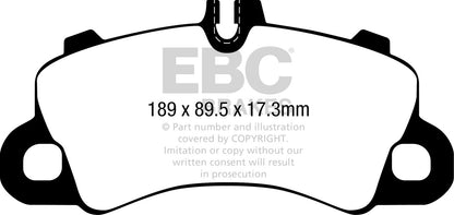EBC Front Bluestuff NDX Pads for Porsche Cayenne (9YA) 3.0 T 340BHP 2017 DP52379NDX