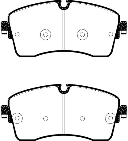 EBC Front Yellowstuff Pads for Jaguar EPace 2.0 T 249BHP 2017 DP42385R