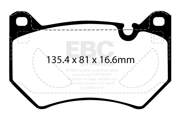 EBC Front Greenstuff Pads for Audi Q5 FY 2.0 TD 35 163BHP 2020 DP62436