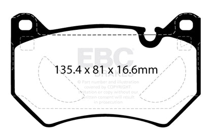 EBC Front Yellowstuff Pads for Audi Q5 FY 2.0 TD 35 163BHP 2020 DP42436R