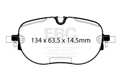EBC Front Yellowstuff Pads for Cupra Born Electric 204BHP 2021 DP42446R