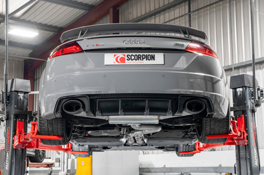 Scorpion Non-res gpf-back system without valves for Audi TTRS MK3 Coupe (GPF models only) 2019-2023 SAUS082CF